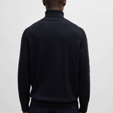 Maglia a collo alto cotone e cashmere 50527573 10265865 01 404 BOSS Dark blue 