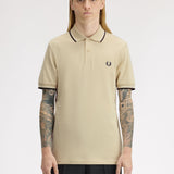Polo manica corta M3600 12B FRED PERRY Oatm/snwh/anchgr 