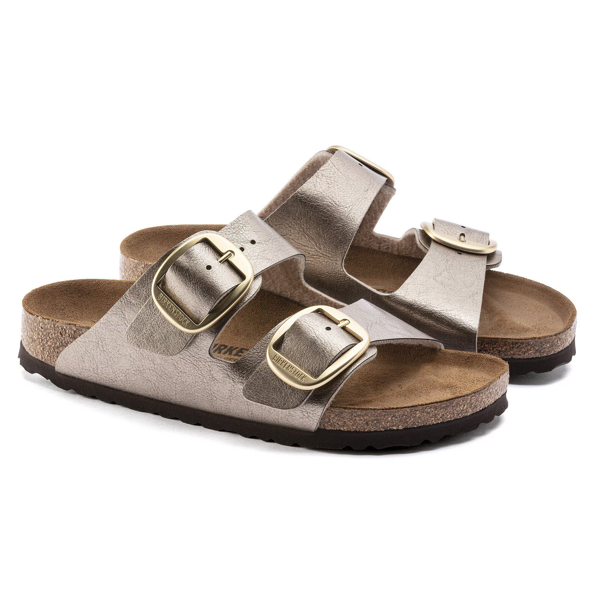 Ciabatta in pelle ARIZONA BIG BUCKLE 1020882 GRACEFUL TAUPE BIRKENSTOCK Graceful taupe 