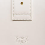 Borsa in pelle con tracolla 100053A0F1 Z14Q PINKO Avorio 