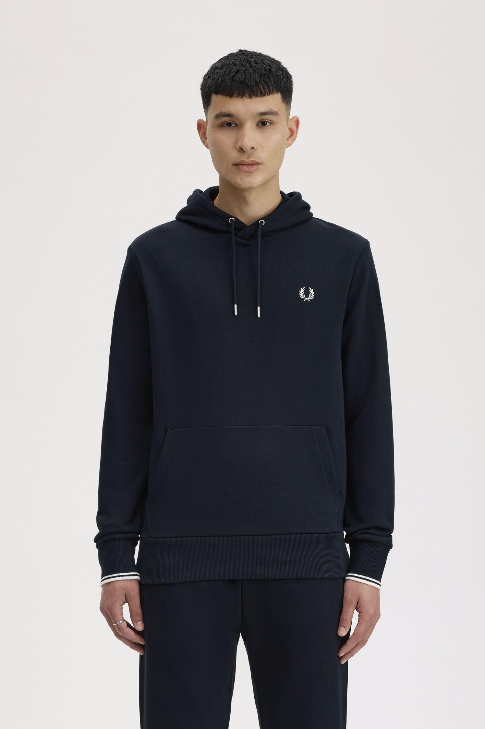 Felpa con cappuccio M2643 248 FRED PERRY Navy 
