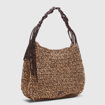 Borsa hobo in rafia 12402083 BLACK ERMANNO FIRENZE Black 