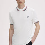 Polo manica corta M3600 T60 FRED PERRY Snwht/bred/nvy 