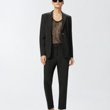 Blazer monopetto in viscosa effetto scuba 104903A1L3 Z99 PINKO Black 