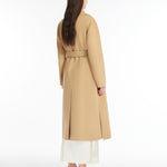Cappotto lungo a vestaglia in lana 2425016041 065 MAX MARA WEEKEND Beige 
