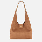 Borsa hobo in suede BS01A61E2 600 ELISABETTA FRANCHI Cuoio 