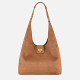 Borsa hobo in suede BS01A61E2 600 ELISABETTA FRANCHI Cuoio 