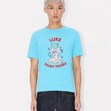 T-Shirt in cotone FG55TS1024SK 68 KENZO Turquoise 