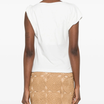 Blusa smanicata 106373A35D Z05 PINKO Bianco-biancaneve 