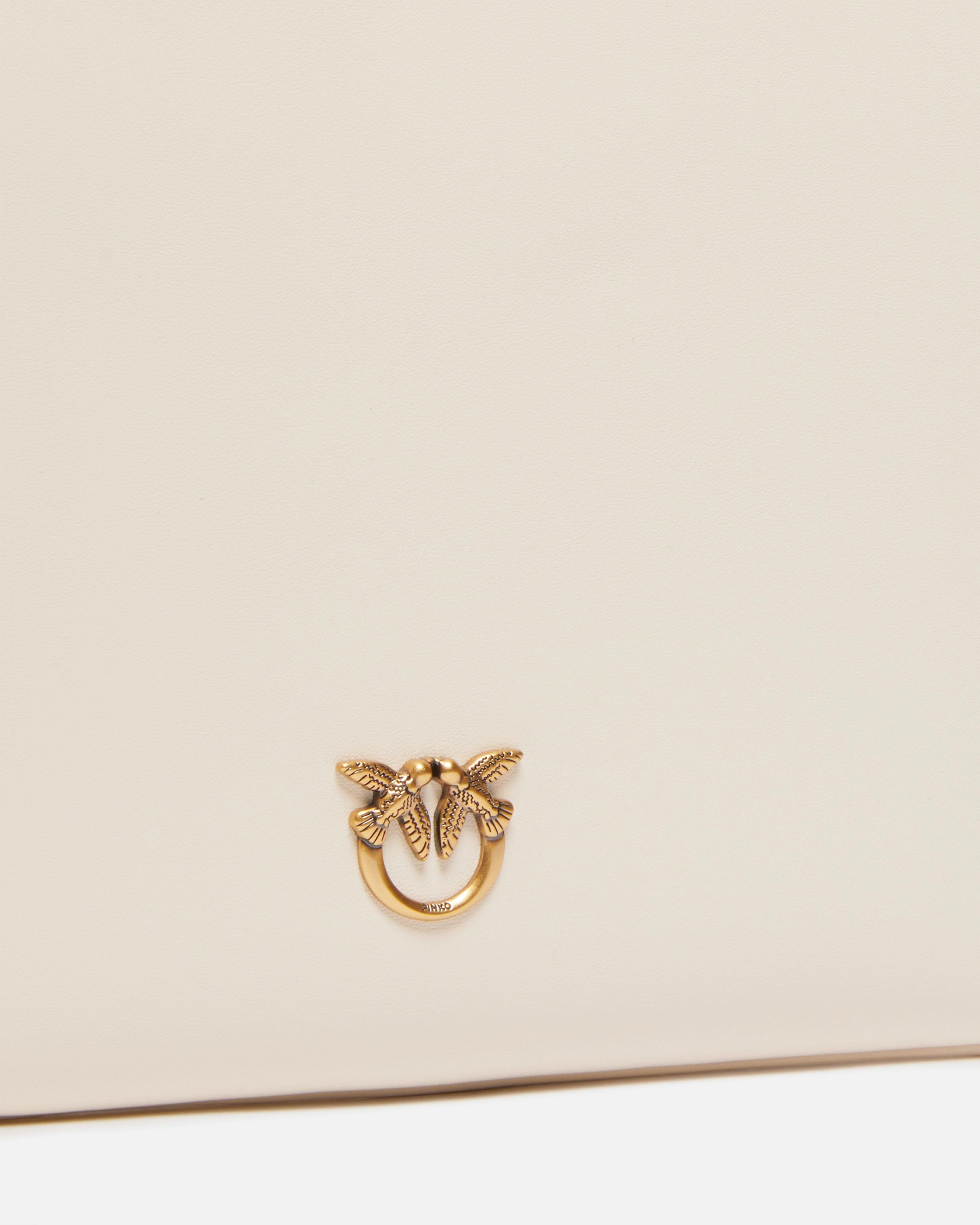 Borsa a tracolla 100455A0F1 Z14Q PINKO Bianco seta-antique gold 