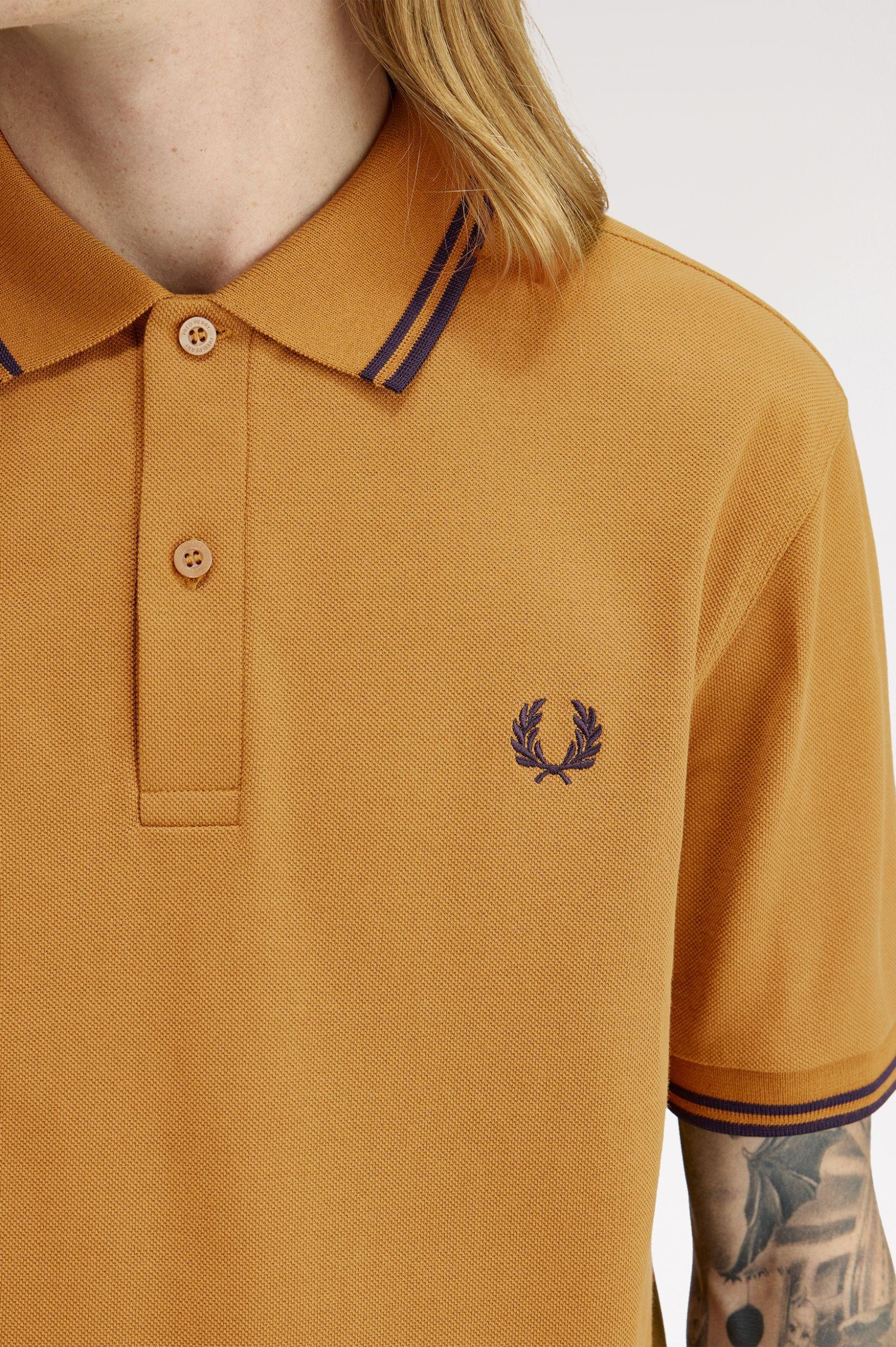 Polo manica corta M3600 T86 FRED PERRY Drk carml/nvy 