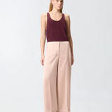 Pantaloni in raso 106601A1Y5 Q35 PINKO Rosa mogano 