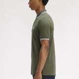 Polo manica corta M3600 87B FRED PERRY Lwgrn/ecru/dskbl 