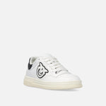 Sneaker in pelle con logo bianco e nero SS0077P001 ZZ1 PINKO White/black 