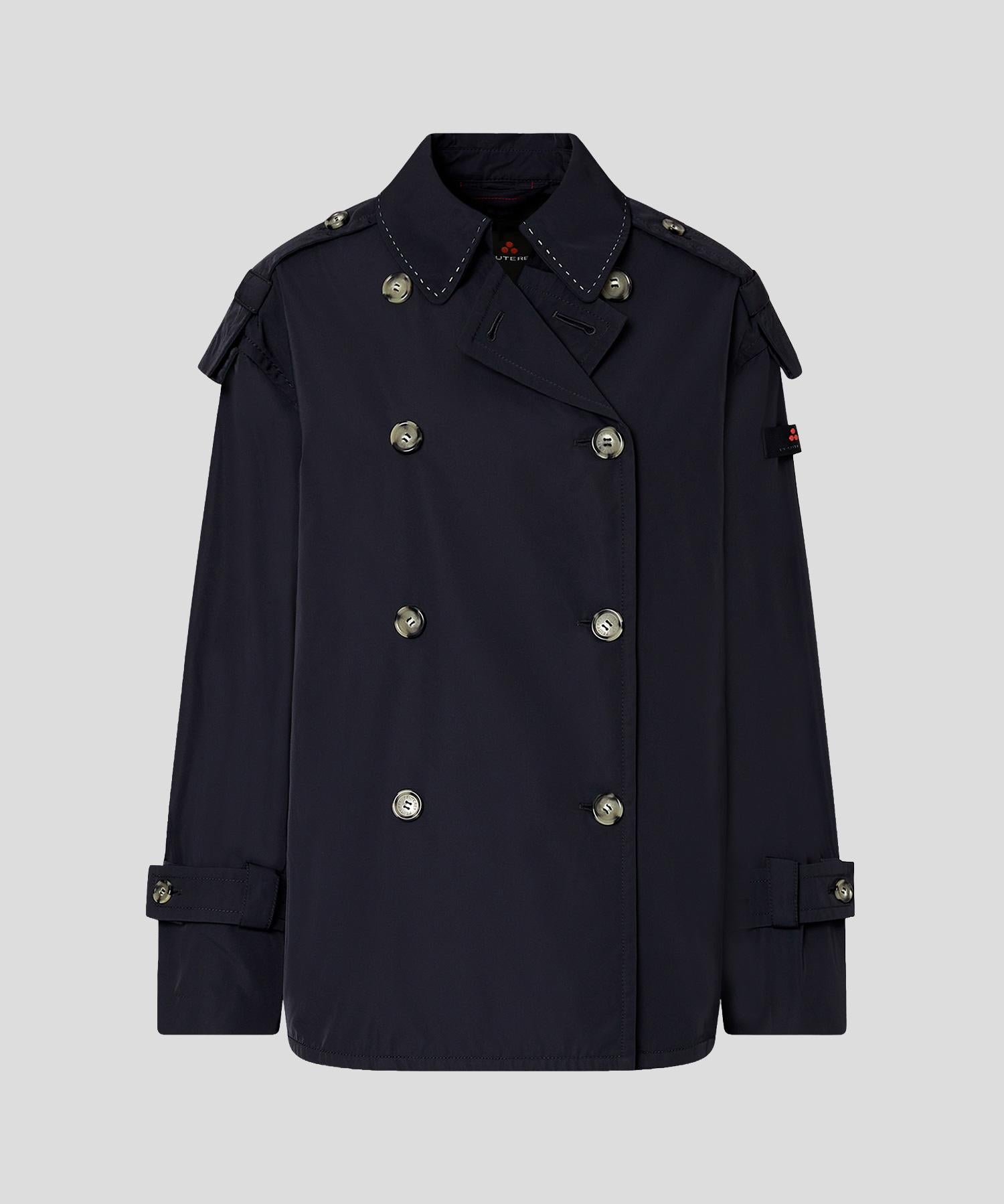 Peacoat in tessuto tecnico PED5622 01182029 215 PEUTEREY Blue 