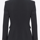 Blazer doppiopetto bottoni in metallo 102859A14I Z99 PINKO Black 