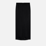 Gonna lunga in satin con spacco sul retro 104173A24V Z99 PINKO Nero limousine 
