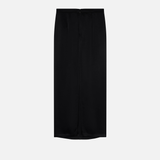 Gonna lunga in satin con spacco sul retro 104173A24V Z99 PINKO Nero limousine 