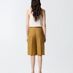 Bermuda in lino 106870A3E3 L25 PINKO Bronzo 
