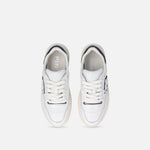 Sneaker in pelle con logo bianco e nero SS0077P001 ZZ1 PINKO White/black 