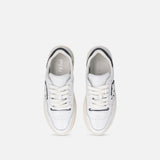 Sneaker in pelle con logo bianco e nero SS0077P001 ZZ1 PINKO White/black 