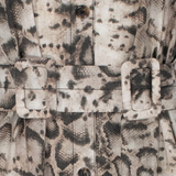 Abito stampato manica corta 106309A3B1 CZ9 PINKO Beige/nero 