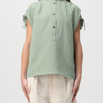 Camicia smanicata CFWWSI0179FRUT3043 621 WOOLRICH Sage 
