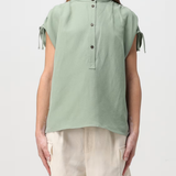 Camicia smanicata CFWWSI0179FRUT3043 621 WOOLRICH Sage 