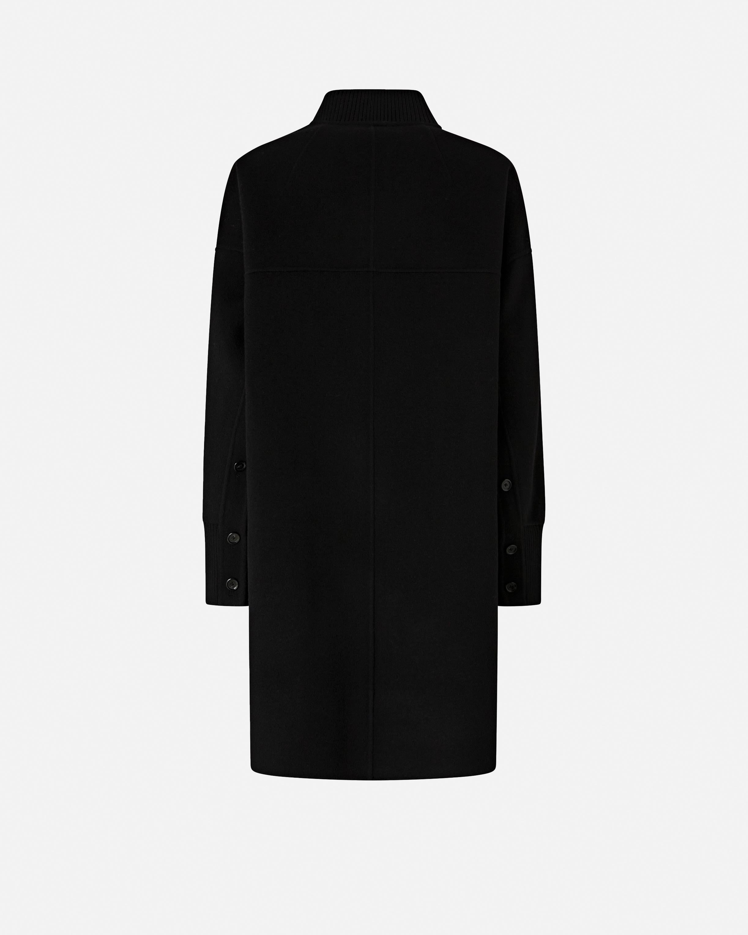 Cappotto lungo in panno double 105404A1ZQ Z99 PINKO Nero limousine 