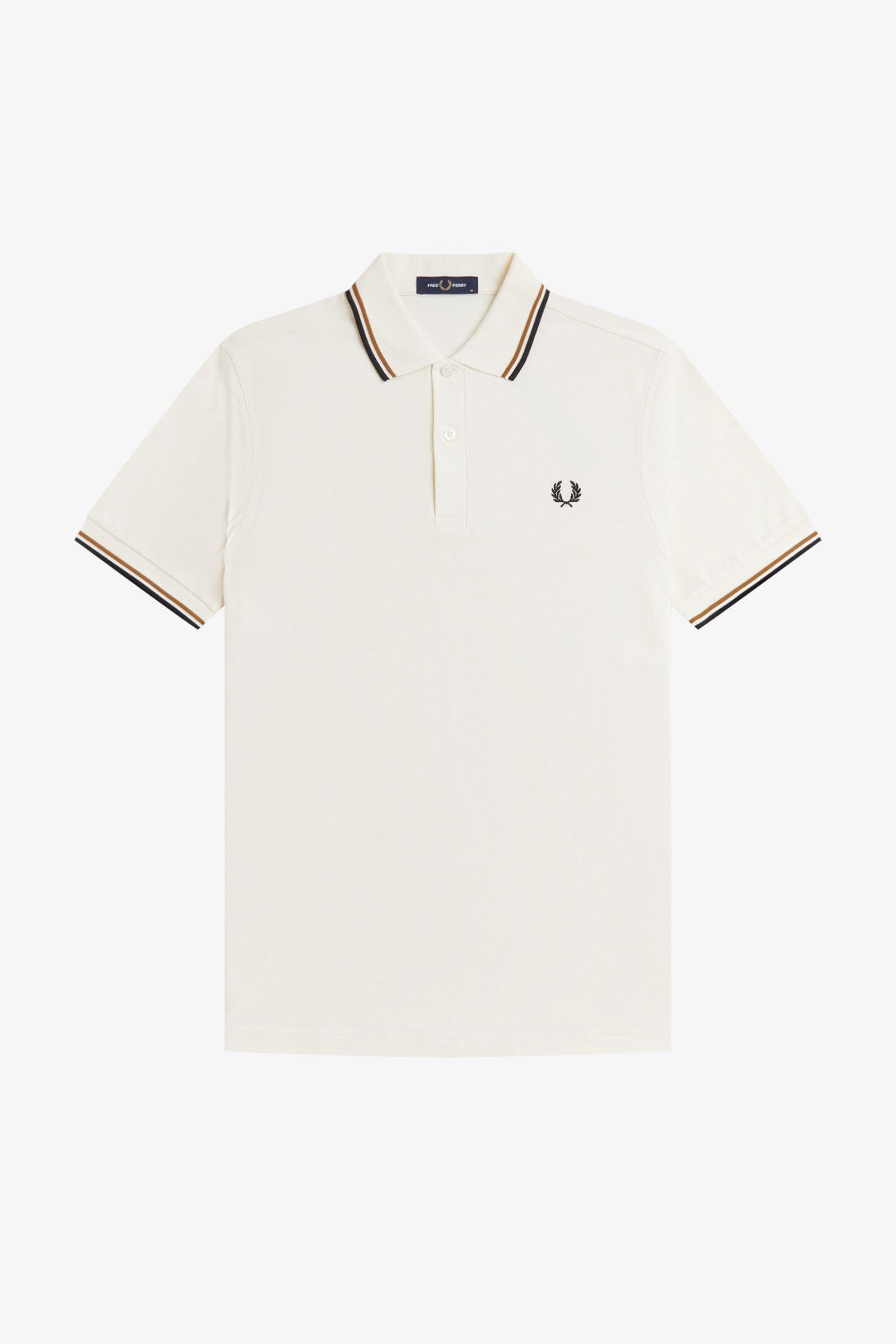 Polo manica corta M3600 79B FRED PERRY Ecru/drkml/blk 
