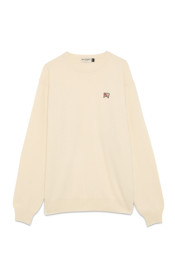 Maglia girocollo RRU90261 CN47 0087 ROY ROGER'S Ecru 